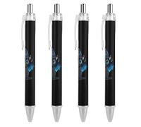 ZHTRJT Science Fiction Wolves Ballpoint Pen Retractable Ball Pen Writing Pens Work Pen for Office School Supplies 4 PCS