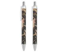 ZHTRJT Serpent-Goddesses-Snake Ballpoint Pen Retractable Ball Pen Writing Pens Work Pen for Office School Supplies 2 PCS