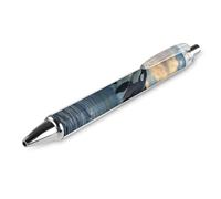 ZHTRJT Usa-Alaska States Killer Whale Ballpoint Pen Retractable Ball Pen Writing Pens Work Pen for Office School Supplies 1 PCS