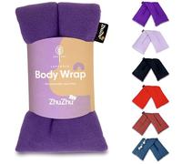 Zhu-Zhu Lavender Body Wrap Wheat Bags Microwavable - Microwave Heat Pad for Joint & Muscle Pain Relief, Neck and Shoulder Pain, Menstrual Pain, Stress - Reusable Hot & Cold Heat Pack - Purple Fleece