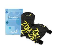 Zhu-Zhu Shin Wraps Hot & Cold Gel Twin Pack - Ice Packs for Sports Injuries, Cold Compress, Reusable Ice Packs, Shin Splints Support, Shin Splints Pain Relief, Adjustable Straps