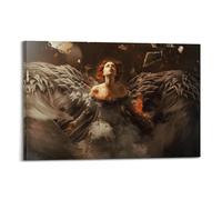 ZHUAI Vintage Angel Poster Fallen Angel Decorative Painting Canvas Art Picture 16x24inch(40x60cm)