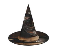 Zhuanyun American West Rodeo Hat print Halloween hat Halloween Costume Accessories Headdress Party Accessories Witch Hat
