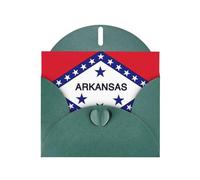Zhuanyun Arkansas State Flag print Luxury Pearlescent Paper Invitation Cards - Baptism, Holiday Gatherings | Includes Envelopes