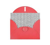 Zhuanyun Black and white pattern print Luxury Pearlescent Paper Invitation Cards - Baptism, Holiday Gatherings | Includes Envelopes