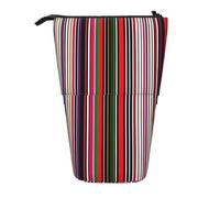 Zhuanyun Colored Stripes Vertical print Multi functional storage bag, makeup bag wallet, stylish and multifunctional bag