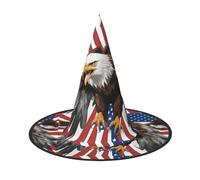 Zhuanyun Eagle with USA Flag print Halloween hat Halloween Costume Accessories Headdress Party Accessories Witch Hat