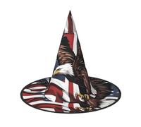 Zhuanyun Eagle with USA Flag print Halloween hat Halloween Costume Accessories Headdress Party Accessories Witch Hat