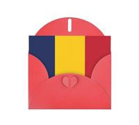 Zhuanyun Flag of Chad print Luxury Pearlescent Paper Invitation Cards - Baptism, Holiday Gatherings | Includes Envelopes