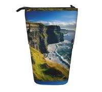 Zhuanyun Ireland Outdoors County Clare The Cliffs print Multi functional storage bag, makeup bag wallet, stylish and multifunctional bag