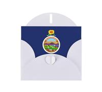 Zhuanyun Kansas State Flag print Luxury Pearlescent Paper Invitation Cards - Baptism, Holiday Gatherings | Includes Envelopes