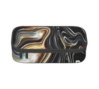 Zhuanyun Large Capacity Storage Bag, Office Supplies Box, Abstract Marble Ink Texture Makeup Bag, Desk Organizer with Stylish