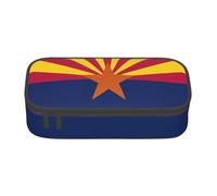 Zhuanyun Large Capacity Storage Bag, Office Supplies Box, Arizona state flag Makeup Bag, Desk Organizer with Stylish, Black, One Size, Concise