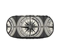 Zhuanyun Law of the Compass Navigation 1 print Pencil case with zipper compartment, stationery pencil case, office supplies storage box