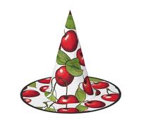 Zhuanyun lovely sweet red cherry 3 print Halloween hat Halloween Costume Accessories Headdress Party Accessories Witch Hat