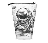 Zhuanyun Monochrome Sketch Style Gaming print Multi functional storage bag, makeup bag wallet, stylish and multifunctional bag
