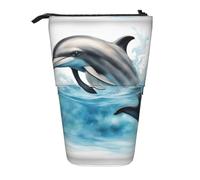 Zhuanyun Ocean Dolphin Looking at You print Multi functional storage bag, makeup bag wallet, stylish and multifunctional bag