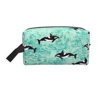 Zhuanyun Pacific Ocean biological print Travel storage bag, daily storage bag, travel toiletries, cosmetics zipper storage bag