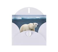 Zhuanyun polar bear print Luxury Pearlescent Paper Invitation Cards - Baptism, Holiday Gatherings | Includes Envelopes