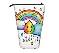 Zhuanyun Rainbow Clouds Raindrop 1 print Multi functional storage bag, makeup bag wallet, stylish and multifunctional bag