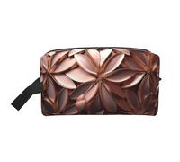 Zhuanyun Rose Gold print Travel storage bag, daily storage bag, travel toiletries, cosmetics zipper storage bag