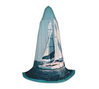 Zhuanyun Sailboat Ship Landscape print Hooded Cloak - Leading Knot Hood, Fit for Theme Parties, Vampire/Witch Costumes