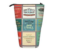 Zhuanyun Sayings print Multi functional storage bag, makeup bag wallet, stylish and multifunctional bag