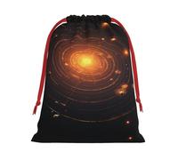 Zhuanyun The Solar System Plush Drawstring present bag for Halloween - fit for Christmas, promotions, annual ceremonies
