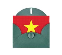 Zhuanyun Vietnamese flag print Luxury Pearlescent Paper Invitation Cards - Baptism, Holiday Gatherings | Includes Envelopes
