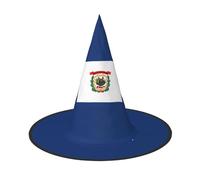 Zhuanyun West Virginia state flag print Halloween hat Halloween Costume Accessories Headdress Party Accessories Witch Hat