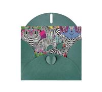Zhuanyun Zebra print Luxury Pearlescent Paper Invitation Cards - Baptism, Holiday Gatherings | Includes Envelopes