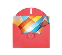 Zhuanyun ZigZag Stripe print Luxury Pearlescent Paper Invitation Cards - Baptism, Holiday Gatherings | Includes Envelopes