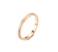 zhuBAOHE 2mm Slim Brushed Titanium Steel Couple Rings,Stackable Minimalist Bands,Ring & Pendant Necklace Fashion Jewelry for gift,rose gold,11