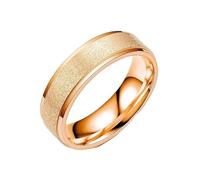 zhuBAOHE 2pcs Sandblast Wedding Ring Set,Matching Couple Rings for Engagement Anniversary,Titanium Steel Matte Promise Band,rose gold,11