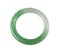 zhuBAOHE Natural Burmese Jadeite Bangle Bracelet for Women Translucent Green Jade Band