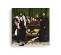ZhuCaiRr Hans Holbein Painter Works (The Ambassadors) Poster Wall Art Gifts Bedroom Prints Home Decor Hanging Picture Canvas Paintings 20x20inch(50x50cm)