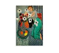 ZhuCaiRr Henri Matisse Painter Works(The Odalisque Harmonie Bleue) Poster Decorative Painting Canvas Wall Art Living Rooms Bedroom Painting 16x24inch(40x60cm)