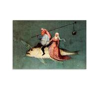 ZhuCaiRr Hieronymus Bosch Painter Works (The Temptation of St) Poster Canvas Wall Art Decorative Bedroom Modern Home Print Picture Artworkss 08x12inch(20x30cm)