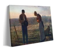 ZhuCaiRr Jean Francois Millet Painter Works (The Angelus) Poster Canvas Wall Art Prints Gifts Photo Picture Paintings Room Decor Home Decorative 08x12inch(20x30cm)