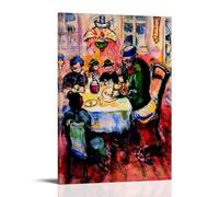 ZhuCaiRr Marc Chagall Painter Works (The Passover Seder) Poster Cool Artworks Painting Wall Art Canvas Prints Hanging Picture Home Decors Gift Idea 08x12inch(20x30cm)