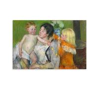 ZhuCaiRr Mary Cassatt Painter Works(After The Bath) Poster Wall Art Picture Painting Canvas Prints Artworks Bedroom Living Room Decor 08x12inch(20x30cm)