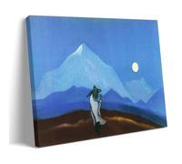 ZhuCaiRr Nicholas Roerich Painter Works《The Philosopher Silence》Poster Room Aesthetic Print Art Wall Painting Canvas Gifts Modern Bedroom Decor 08x12inch(20x30cm)