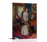 ZhuCaiRr William Holman Hunt Painter Works（The Awakening Conscience Poster Decorative Painting Canvas Wall Art Living Rooms Bedroom Painting 08x12inch(20x30cm)