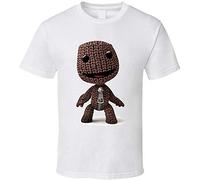 zhufeng Little Big Planet Sackboy Video Game T Shirt White L
