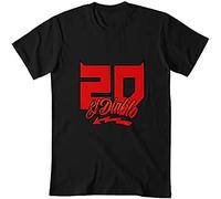 ZHUGU Fabio El Diablo Quartararo T Shirt Race Racer 20 Fabio Quartararo Demon Devil Black O Neck Tee