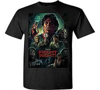 ZHUGU Fright Night 80S Horror Movie Poster Custom Men's Graphic T Shirt O Neck Tee