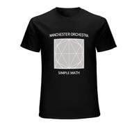 ZHUGU Incarnate Men's Manchester-Orchestra-Simple-Math T-Shirt Black L Black
