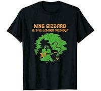ZHUGU King Gizzard and The Lizard Wizard Cyboogie T Shirt Funny Vintage Gift for Men Black