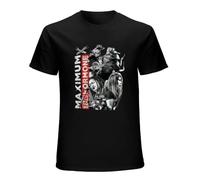 ZHUGU Men's New-Maximum-The-Hormone-What-s-Up-People-T-Shirt-T-Shirt-Plain-t-Shirt-Quick Black L