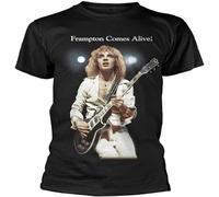 ZHUGU Men's Peter Frampton 'Comes Alive' T Shirt Black O Neck Tee